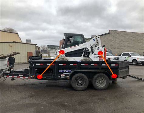 skid steer tie down on gooseneck|bobcat trailer tie down.